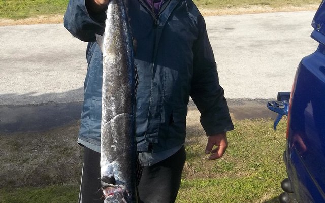  So moet ‘n snoek mos lyk! Trevor Korte het hierdie mooi bielie Vrydag Punt se kant toe gevang.